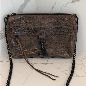 Rebecca Minkoff Croc Embossed Crossbody Bag